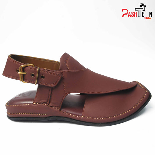 Premium Brown Colour Leather Beg Chappal