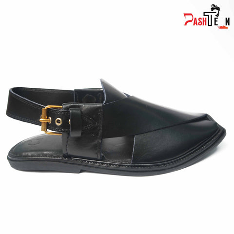 Black colour charsada chappal