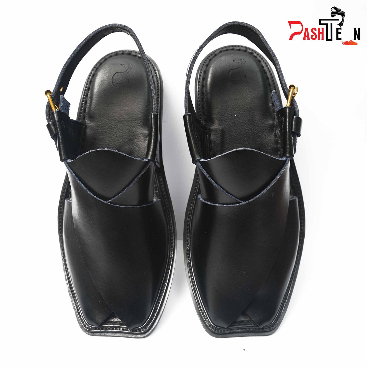 Black colour charsada chappal